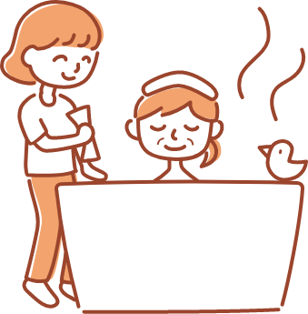 入浴介護のイラスト